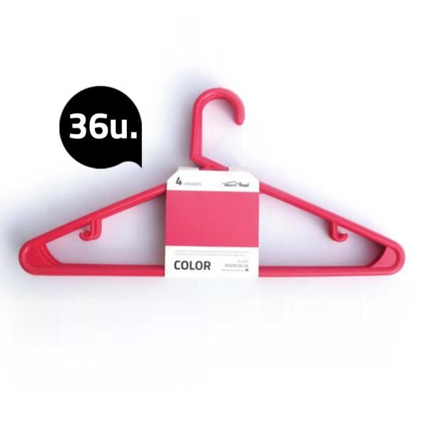 Set de 36 perchas color