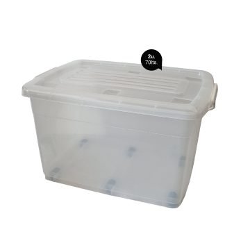 BOX TRANSPARENTE 2 UN 70 LTS-15